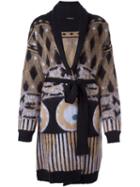 Etro - Printed Cardi-coat - Women - Silk/polyamide/mohair/wool - 46, Black, Silk/polyamide/mohair/wool