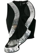 David Koma Bead Embellished Sleeveless Top - Black