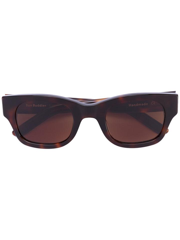 Sun Buddies - Lubna Sunglasses - Unisex - Plastic/other Fibres - One Size, Brown, Plastic/other Fibres