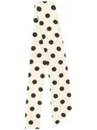 Jejia Polka Dot Print Scarf - White