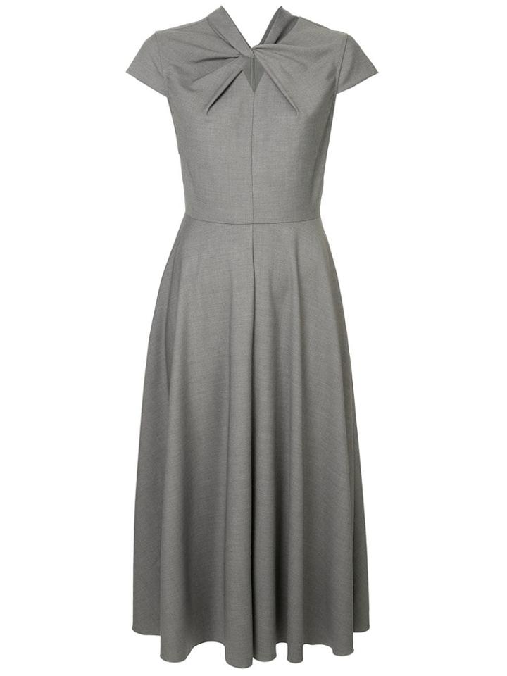 Karen Walker Queen's Bishop Dress - Grey
