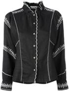 Isabel Marant Étoile Delphine Shirt, Women's, Size: 38, Black, Linen/flax/polyester