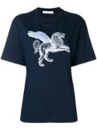 Golden Goose Strass Lion Print T-shirt - Blue