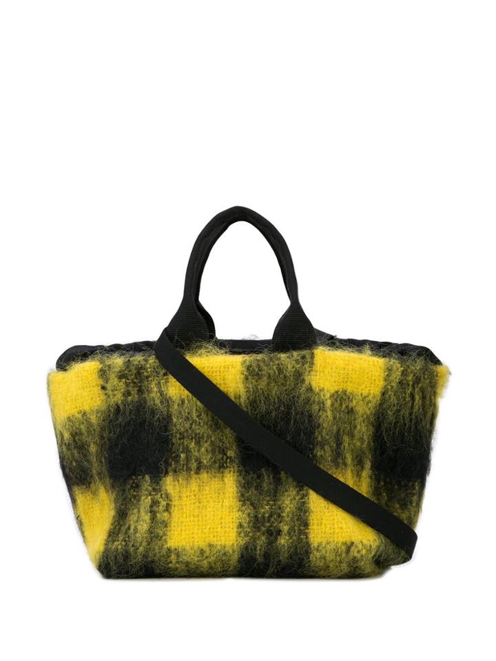 Muun Checked Tote - Yellow