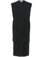 Ports 1961 Checked Loose Fit Dress - Black