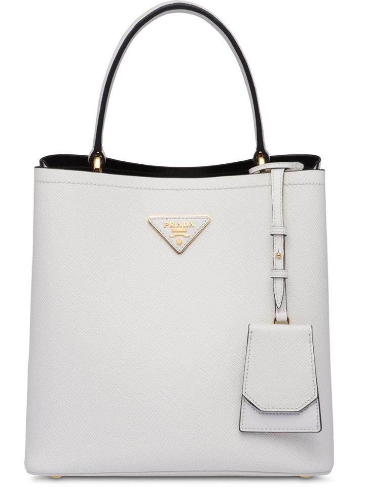 Prada Prada Double Saffiano Leather Tote - White