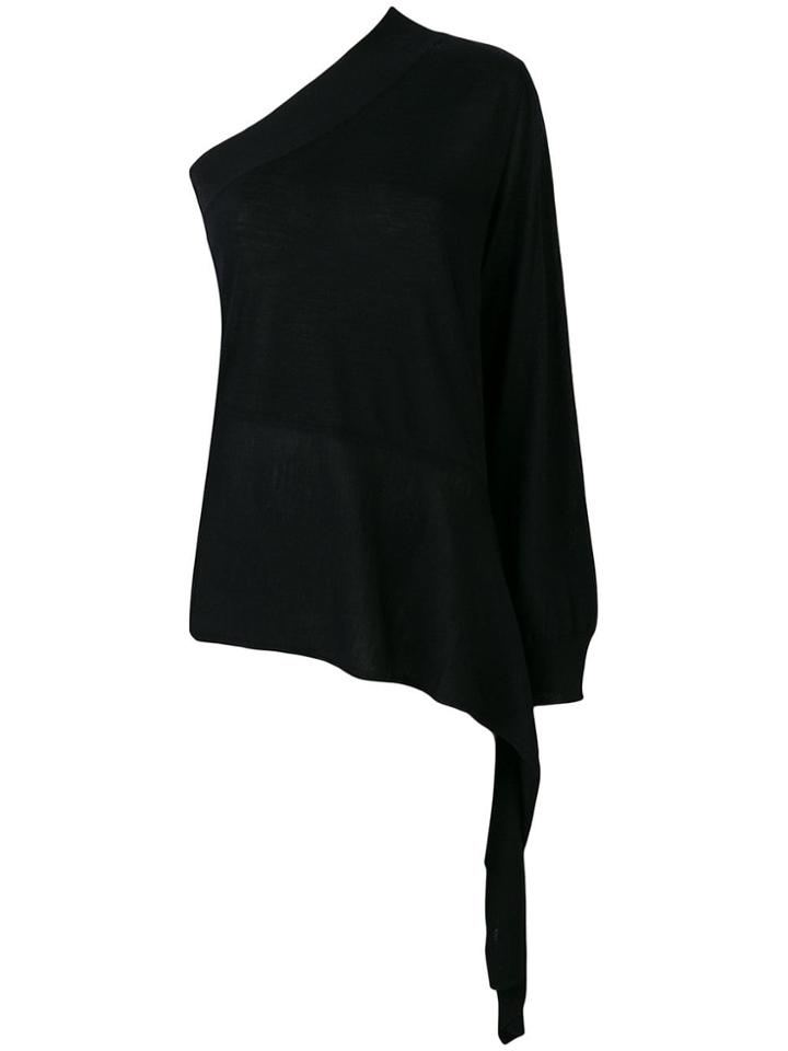 Stella Mccartney Off Shoulder Knit Top - Black