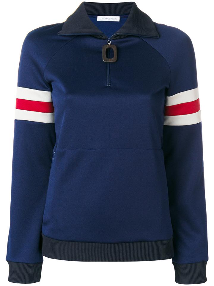 Jw Anderson Swing Hem Sweatshirt - Blue