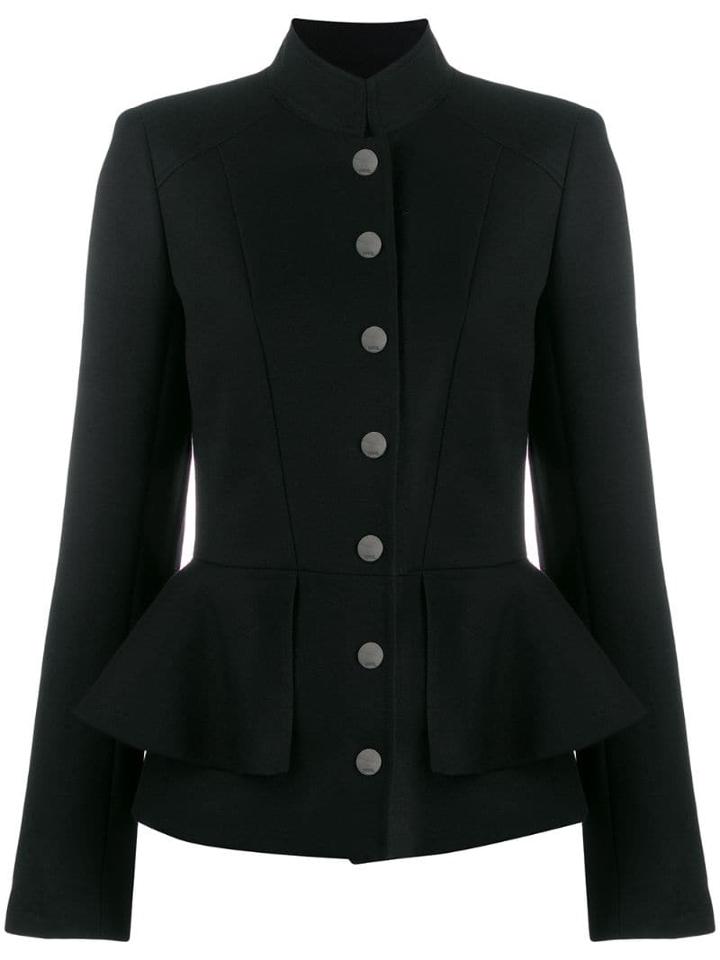 Karl Lagerfeld Peplum Waist Jacket - Black
