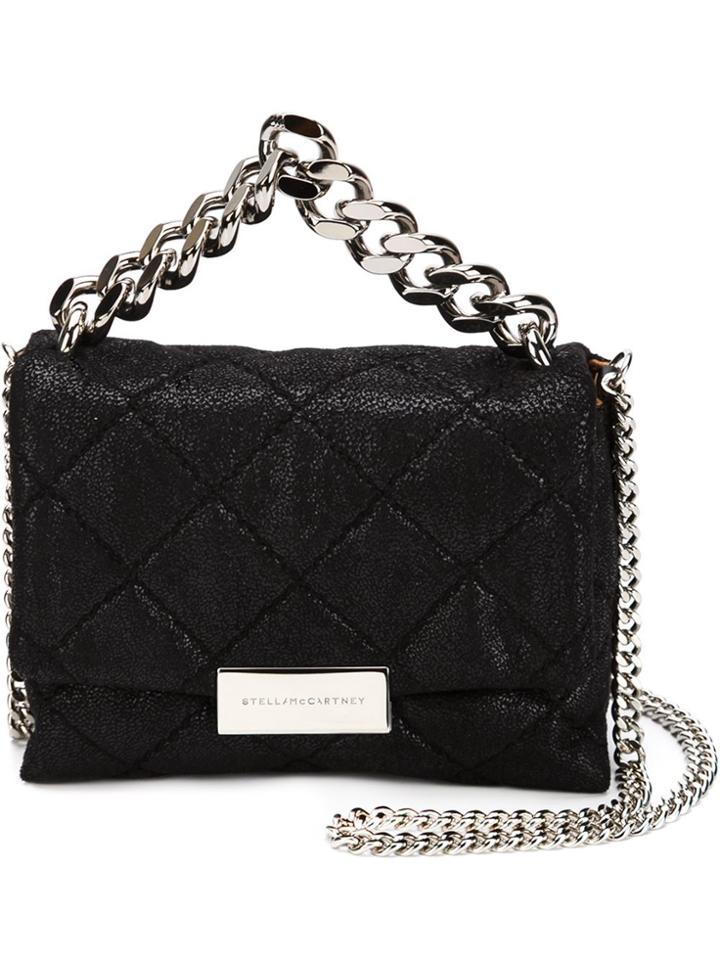 Stella Mccartney Quilted Mini Becks Shoulder Bag - Black