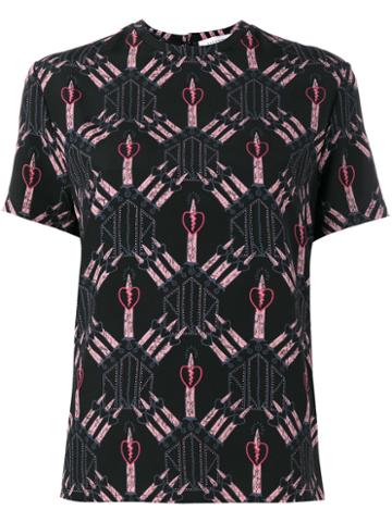 Valentino Love Blades Top, Women's, Size: Medium, Black, Silk
