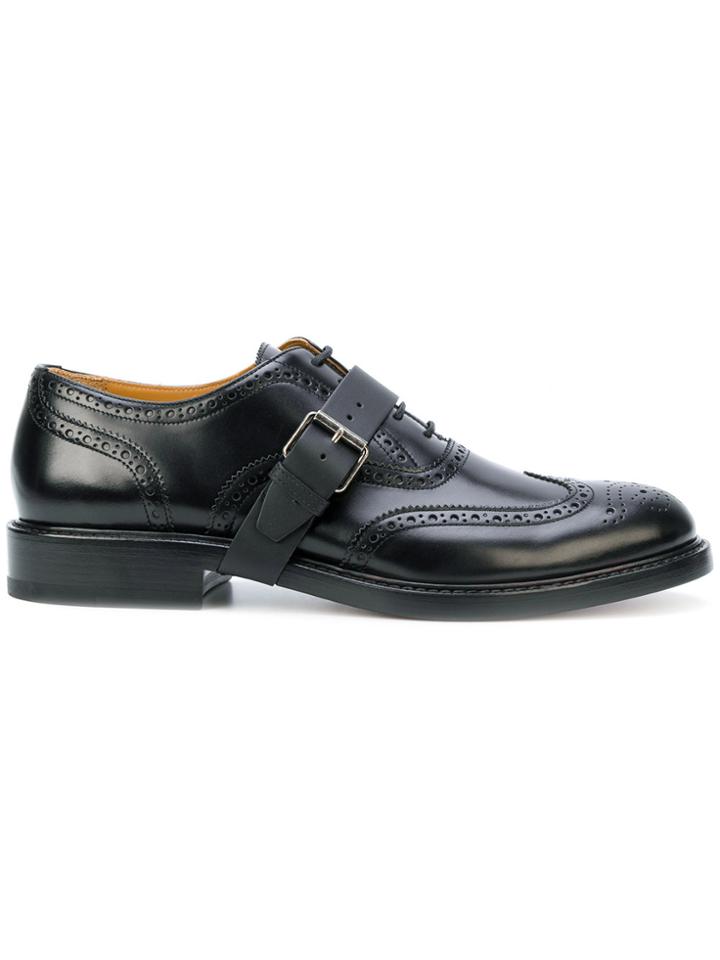 Valentino Valentino Garavani Buckle Strap Detail Oxfords - Black