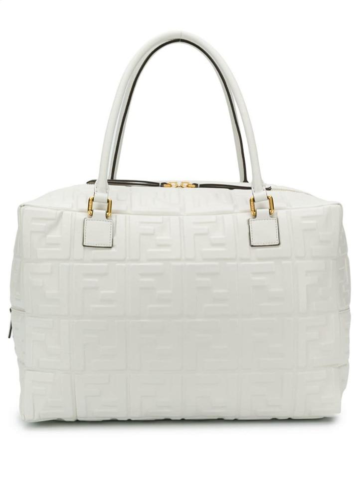 Fendi Ff Motif Tote Bag - White