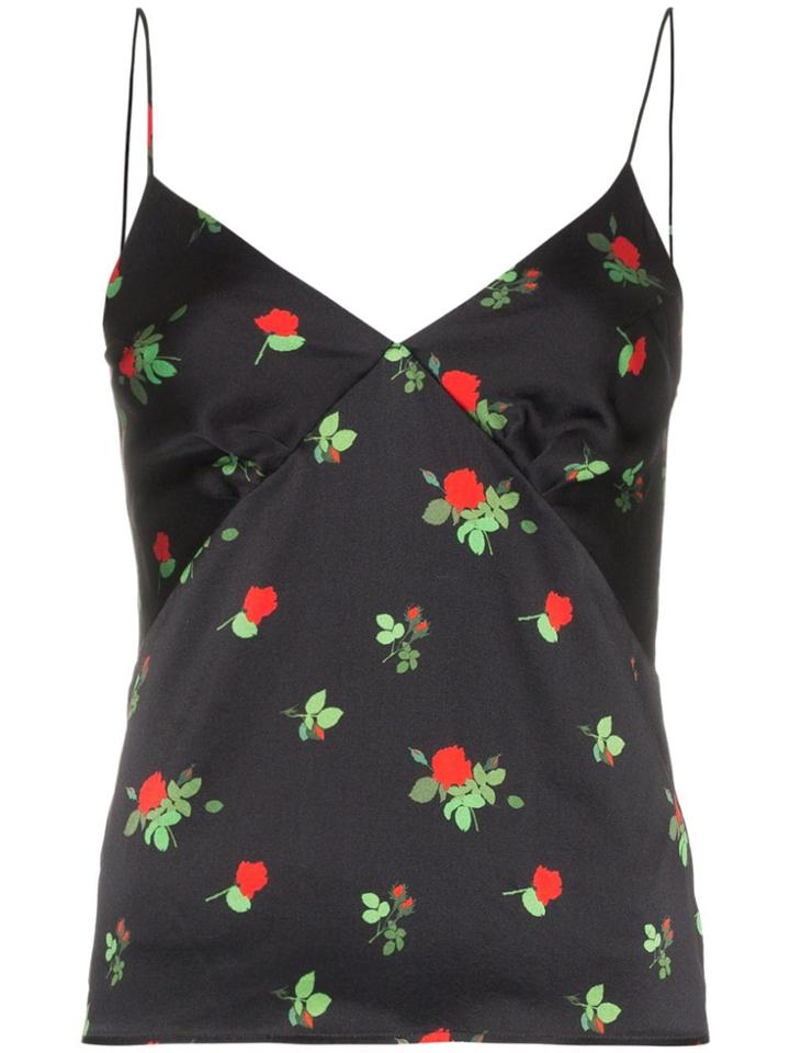 Bernadette Floral Print Cami - Black