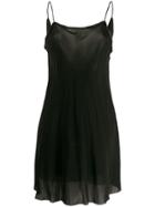 Isabel Benenato Classic Slip Dress - Black