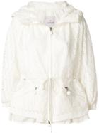 Moncler Zipped Embroidered Jacket - White