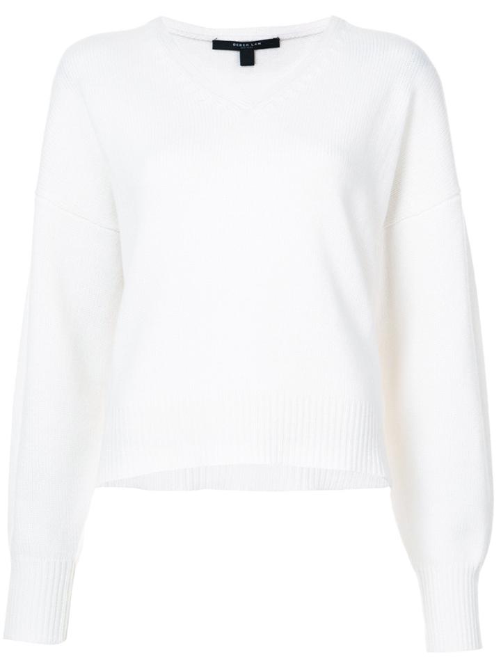 Derek Lam V-neck Sweater - White
