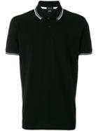 Boss Hugo Boss Striped Detail Polo Shirt - Black