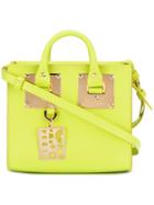 Sophie Hulme Double Handles Tote, Yellow/orange, Leather