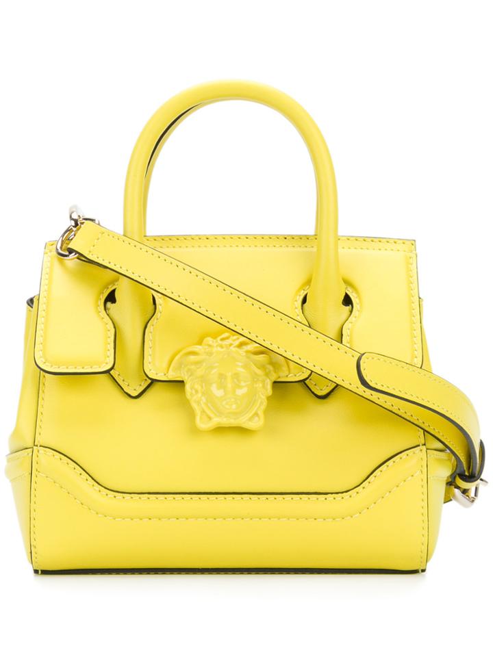 Versace Small Medusa Empire Tote - Yellow & Orange