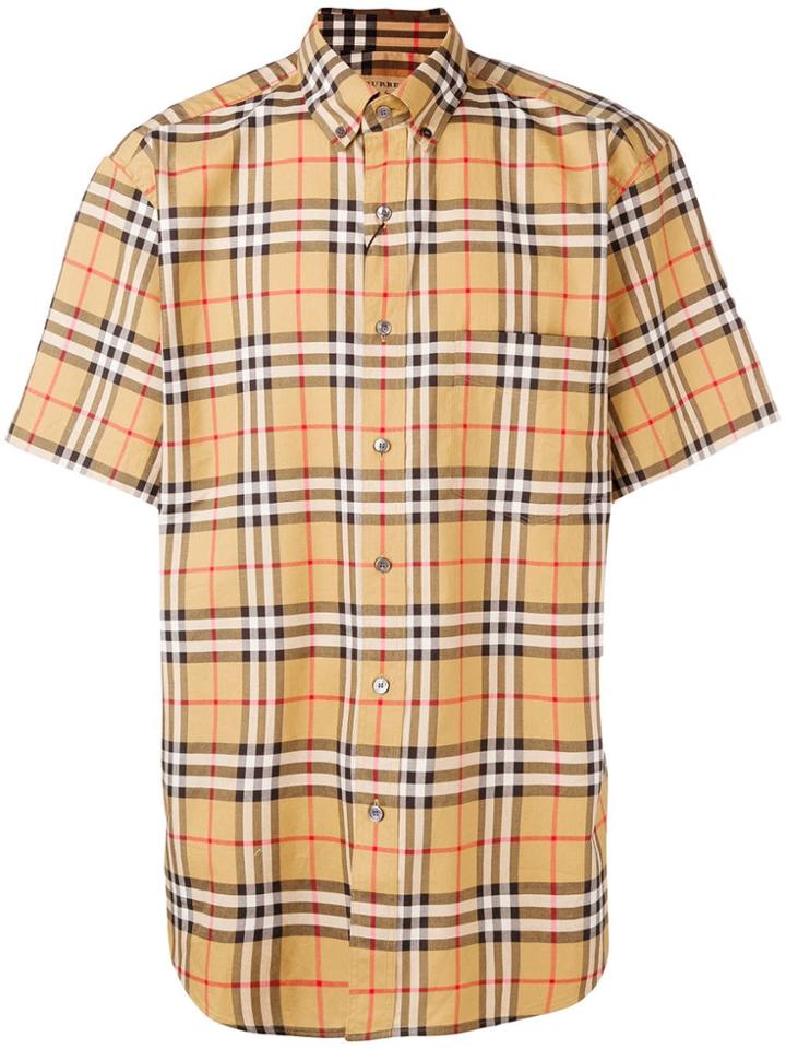 Burberry Jameson Check Button-down Shirt - Brown