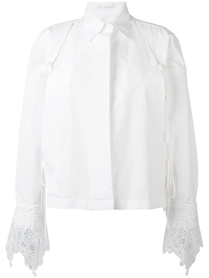 Ermanno Scervino - Embroidered Shirt - Women - Silk/cotton/polyester/viscose - 38, White, Silk/cotton/polyester/viscose