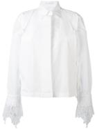 Ermanno Scervino - Embroidered Shirt - Women - Silk/cotton/polyester/viscose - 38, White, Silk/cotton/polyester/viscose