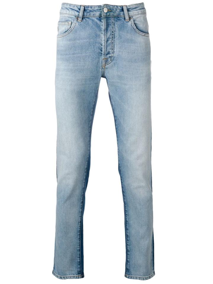 Marcelo Burlon County Of Milan Vintage Wash Slim Jeans - Blue
