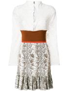 Chloé Frill Trimmed Dressa - Multicolour