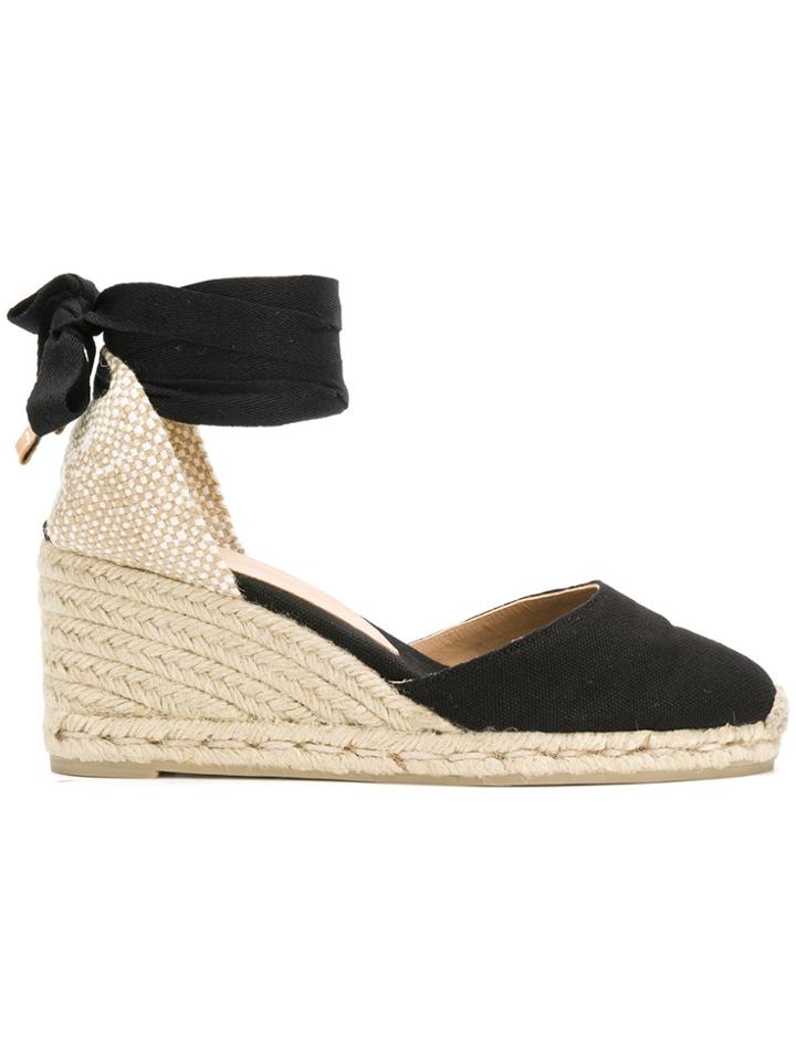 Castañer Carina Espadrille Wedges - Black