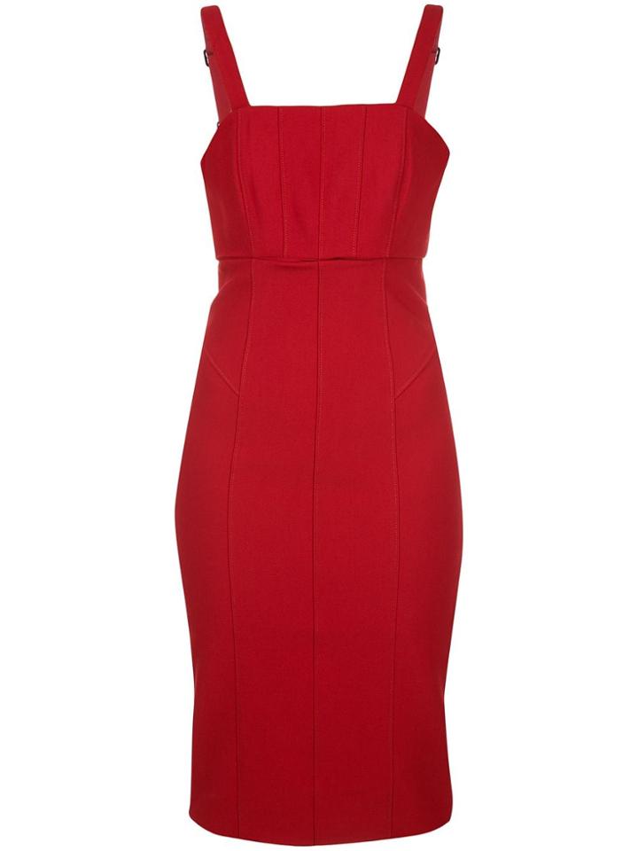 Cinq A Sept Fitted Dakota Dress - Red