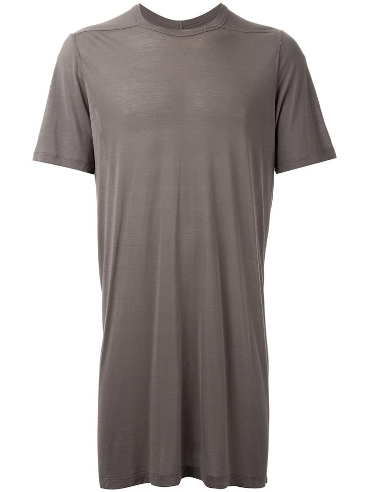 Rick Owens - Long T-shirt - Men - Silk/viscose - Xs, Nude/neutrals, Silk/viscose