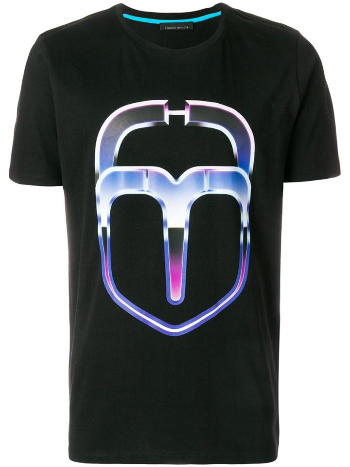 Frankie Morello Graphic Print T-shirt - Black