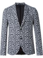 Neil Barrett 'pop Art Star' Blazer, Men's, Size: 54, White, Cotton/polyamide/spandex/elastane/viscose