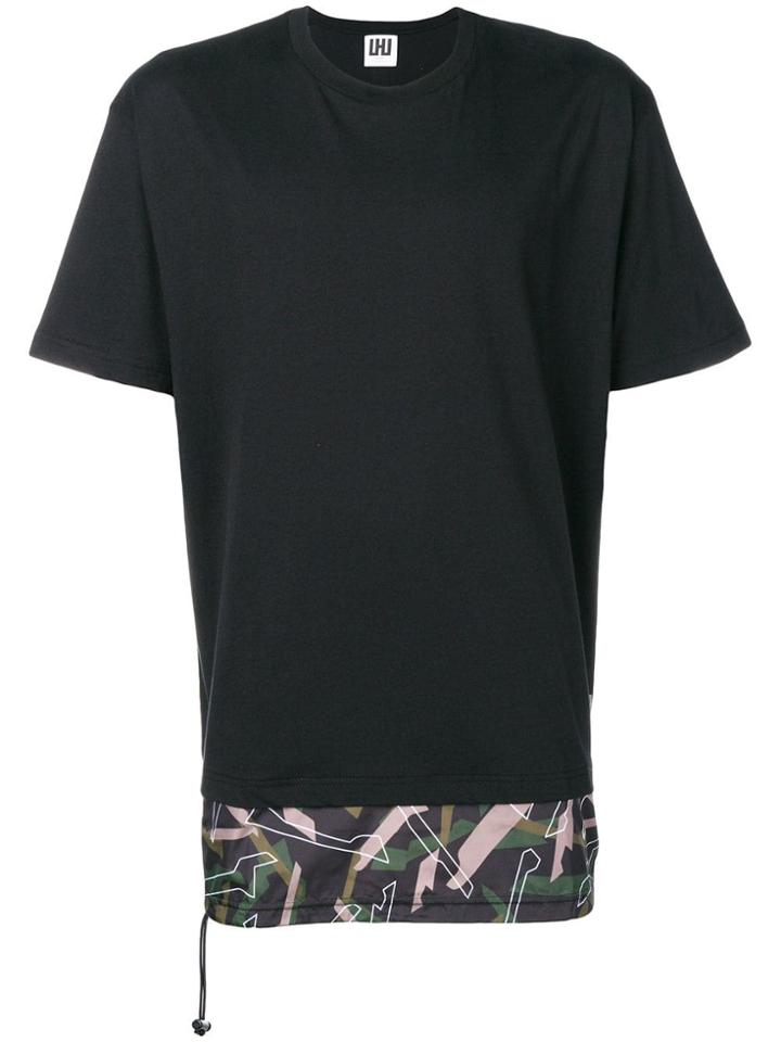 Les Hommes Urban Layered T-shirt - Black