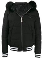 Philipp Plein Zipped Padded Jacket - Black