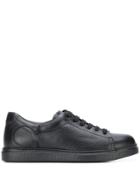 Canali Flat Lace-up Trainers - Black