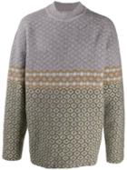 Jil Sander Multi-print Sweater - Grey