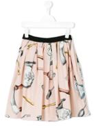 Dolce & Gabbana Kids - Printed Skirt - Kids - Cotton - 4 Yrs, Pink/purple