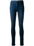 J Brand Maria High-rise Super Skinny Jeans - Blue