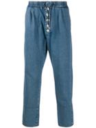 Sunnei Washed Denim Trousers - Blue