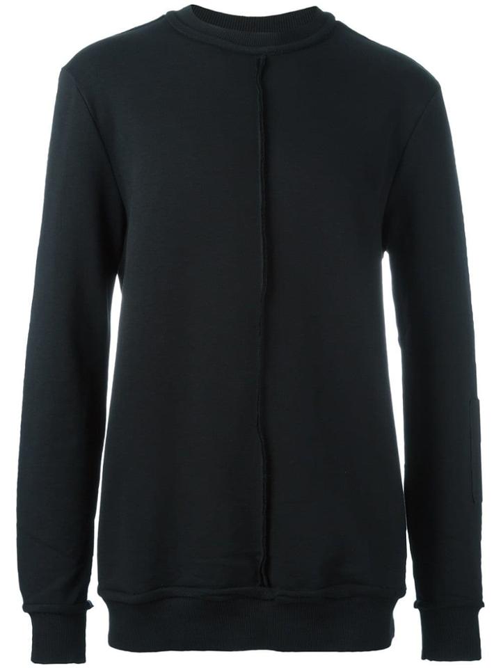 Damir Doma Rib Detail Longsleeved Sweatshirt - Black