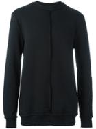 Damir Doma Rib Detail Longsleeved Sweatshirt - Black
