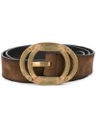 Dsquared2 - 70s Buckled Belt - Men - Leather - 100, Brown, Leather