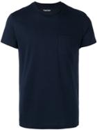 Tom Ford Round Neck T-shirt, Men's, Size: 52, Blue, Cotton