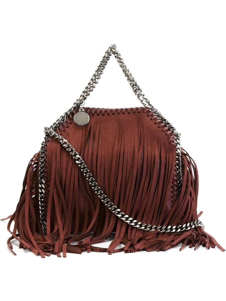 Stella Mccartney Tiny 'falabella' Fringed Tote