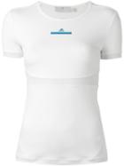 Adidas By Stella Mccartney 'studio Cool' T-shirt, Women's, Size: Large, White, Polyester/spandex/elastane