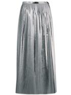 Maison Margiela High Rise Midi Skirt - Silver