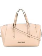 Armani Jeans - Top Handles Tote - Women - Polyurethane - One Size, Nude/neutrals, Polyurethane