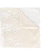 Ermanno Scervino Lace Panel Scarf, Women's, White, Polyamide/polyester/wool